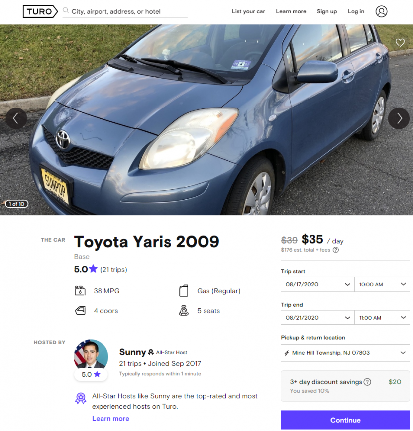 How to Rent your Car on TURO – FamVestor